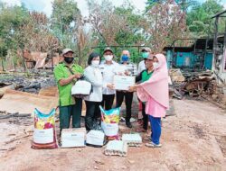 DPRD  Kotim Bantu Korban Kebakaran Tanah Mas