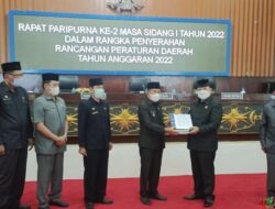 DPRD Mura Terima 6 Buah Raperda Tahun Anggaran 2022