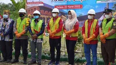 Peletakan Batu Pertama Lopo Betang Perdie M.Yoseph Dihadiri Plt Kepala Disbudpar Kalteng