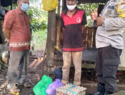 Aipda Ramot Peduli Sesama, Salurkan Bantuan Sembako Kepada Warga Kurang Mampu