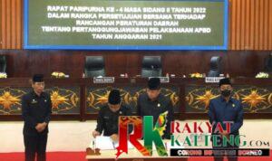 Raperda Tentang Pertanggungjawaban Pelaksanaan APBD 2021 Disetujui