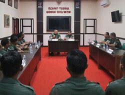 Kodim 1013 MTW Terima Kunjungan Tim Kodam XII/Tanjungpura